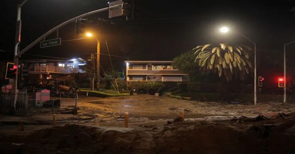 Fuertes lluvias provocan cierres y evacuaciones en la costa de Los Ángeles