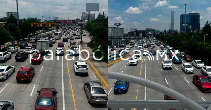 Colapsa la zona de Angelópolis por manifestación en la Atlixcáyotl