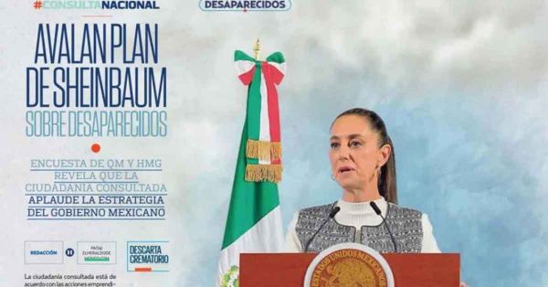 Avalan 92% de los mexicanos plan de Sheinbaum sobre desaparecidos: Heraldo Media Group