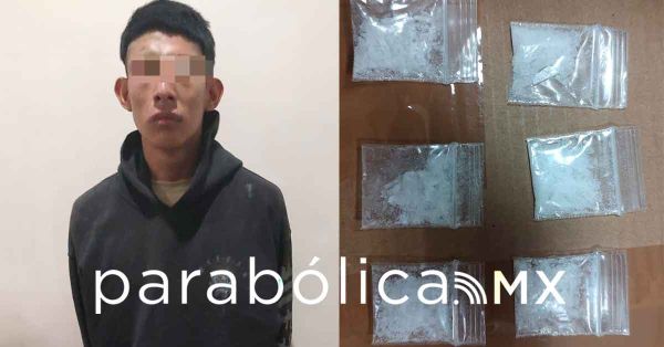 Detienen a un sujeto en Cuautlancingo con drogas tras altercado con policías