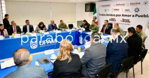 Encabeza Armenta la Mesa de Seguridad desde Amozoc