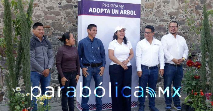 Avanza el programa Adopta un Árbol en San Andrés Cholula