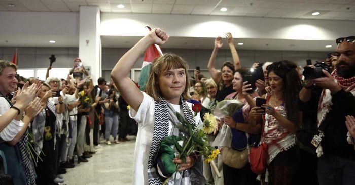 Afirma Greta Thunberg que Israel intenta eliminar a toda la población de Gaza