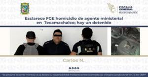 Detienen a homicida de agente ministerial en Tecamachalco