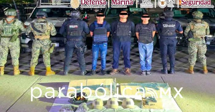 Informa Harfuch la detención de tres extorsionadores en Tabasco