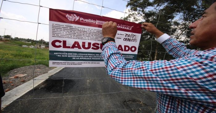 Detienen a dos personas por quebrantar sellos de clausura en obra irregular