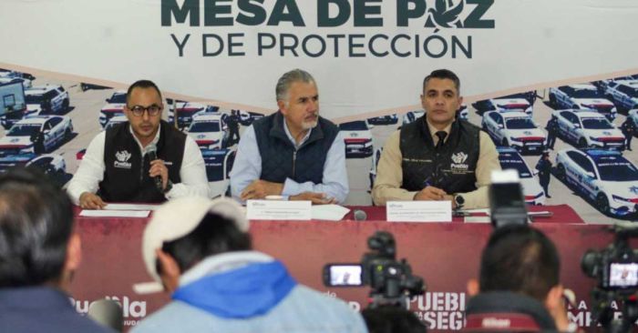 Entrega SSC Puebla balance semanal en estrategia de seguridad