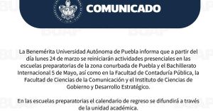 Levantan parcialmente el paro en la BUAP; regresan clases presenciales