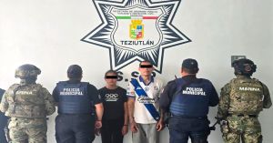 Detienen a pareja en Teziutlán con orden de aprehensión activa en Veracruz