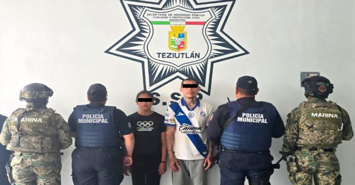 Detienen a pareja en Teziutl&aacute;n con orden de aprehensi&oacute;n activa en Veracruz