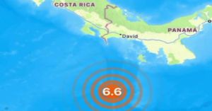 Ocurre sismo de magnitud 6.6 en costas de Panam&aacute;