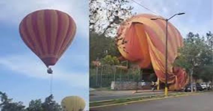 Desplome de globo aerostático sobre Teotihuacan deja 14 heridos