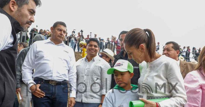 Acompaña Omar Muñoz a Sheinbaum, Armenta y Cuéllar en saneamiento del Atoyac