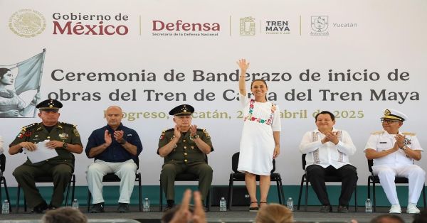 Inician las obras del tren de carga para fortalecer el desarrollo del sureste mexicano