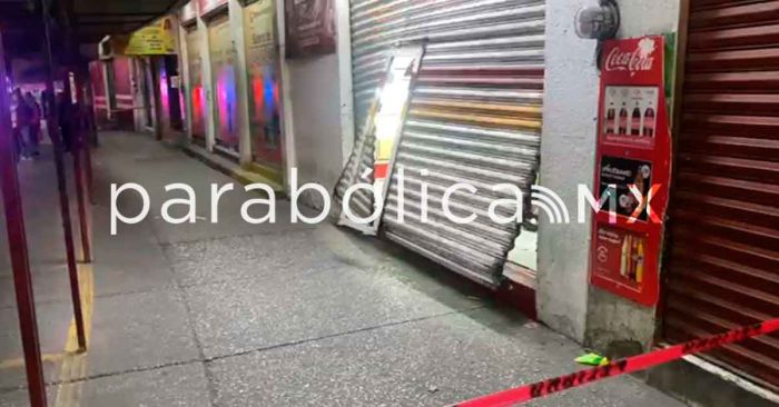 Dan cortinazo a Casa de Empeño en Puebla capital