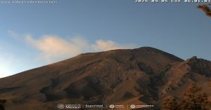 Amanece Popocatépetl tranquilo este fin de semana