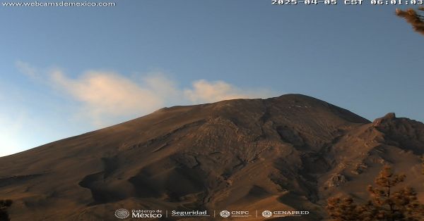 Amanece Popocatépetl tranquilo este fin de semana