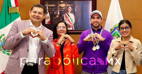 Se duplicó el apoyo del Gobierno de Puebla a medallistas del estado: Armenta