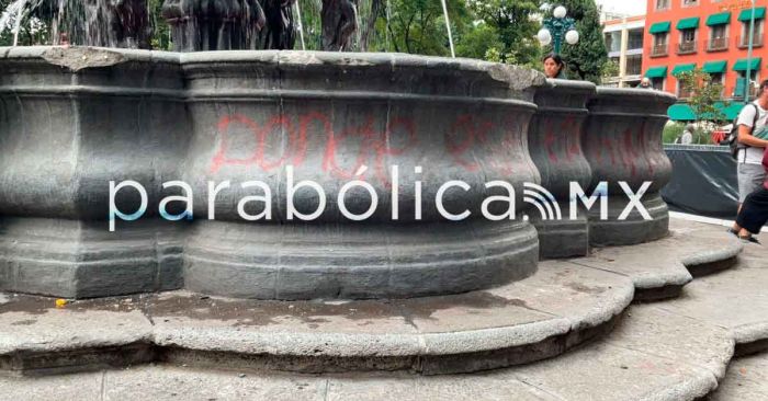 Denuncia Gerencia daños en la Fuente de San Miguel
