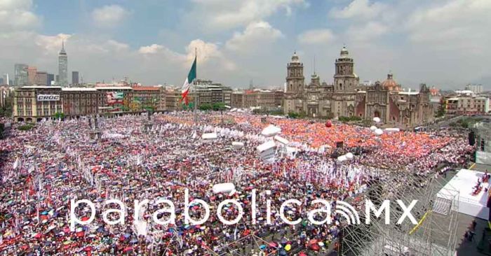 Encabeza Sheinbaum un mensaje a la nación desde el Zócalo de la CDMX