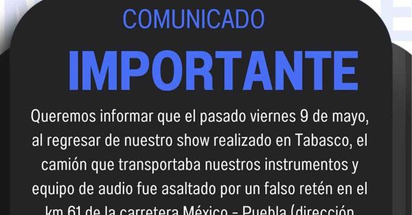 Sufren robo Ángeles Azules en tramo carretero de Puebla