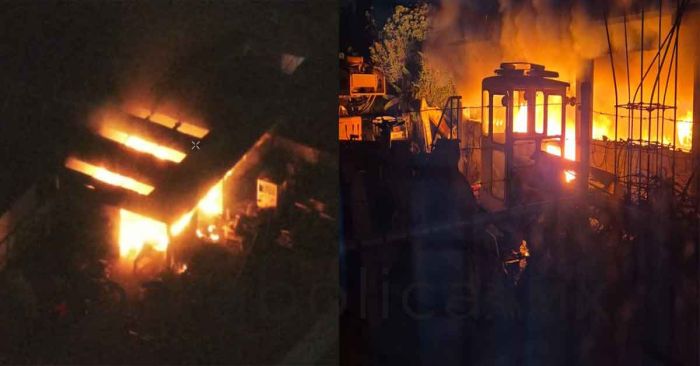 Arde bodega y taller mec&aacute;nico en Camino Real al Bosque