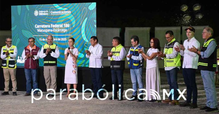 Estar&aacute; lista en tres a&ntilde;os la carretera Macuspana-Esc&aacute;rcega: Sheinbaum