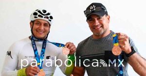 Conquistan poblanos el Marat&oacute;n de la CDMX en Silla de Ruedas