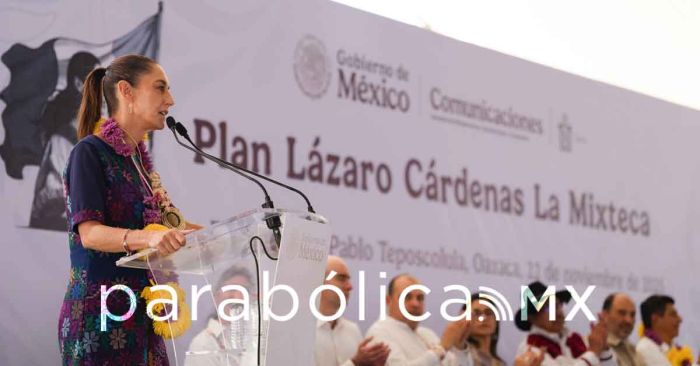 “No nos vamos a ir de La Mixteca durante todo el sexenio&quot;, asegura Sheinbaum en Oaxaca