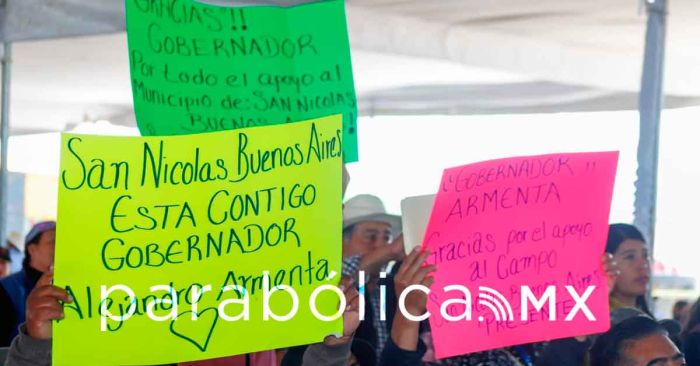Impulsa Armenta obras comunitarias en microrregión de Acatzingo