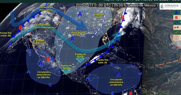 Pronostica SMN lluvias fuertes en Chiapas