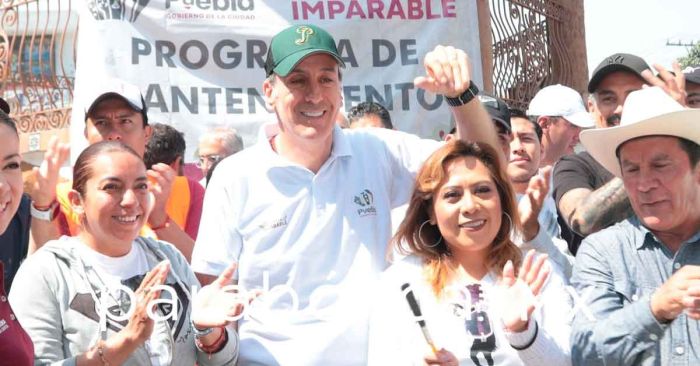 Impulsa Pepe Chedraui faena de conservaci&oacute;n en el parque principal de San Felipe Hueyotlipan