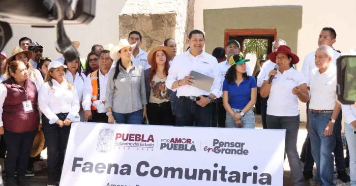 Encabeza Alejandro Armenta faena comunitaria 23 desde Flor del Bosque