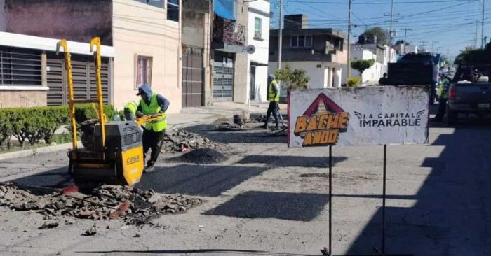 Trabajará campaña de bacheo de la capital en 25 vialidades este viernes