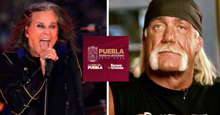Se sube Gobierno del Puebla Tren… con Ozzy y Hogan