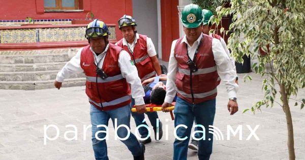 Evacúan Casa Aguayo por el Simulacro Nacional 2025