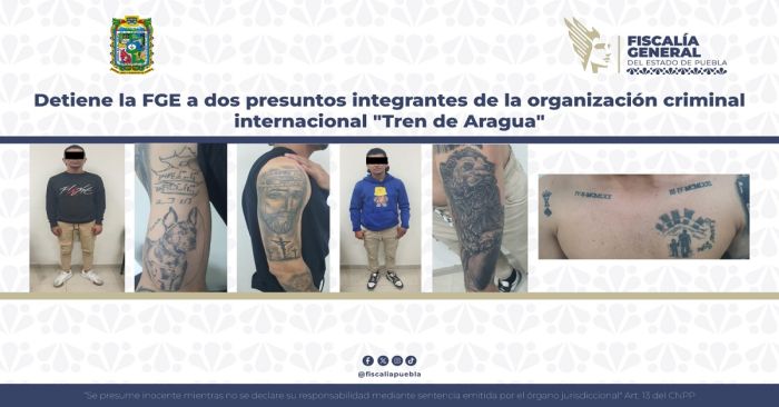 Detienen a dos presuntos integrantes de la organización criminal internacional &quot;Tren de Aragua&quot;