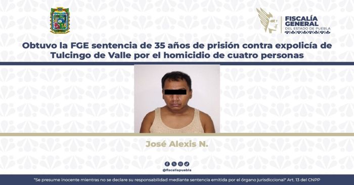 Detienen a José Alexis N. el homicidio de cuatro personas
