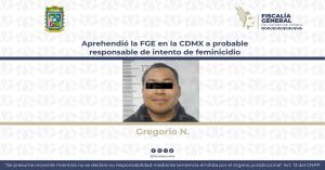 Detienen a José Gregorio N., acusado por feminicidio en grado de tentativa