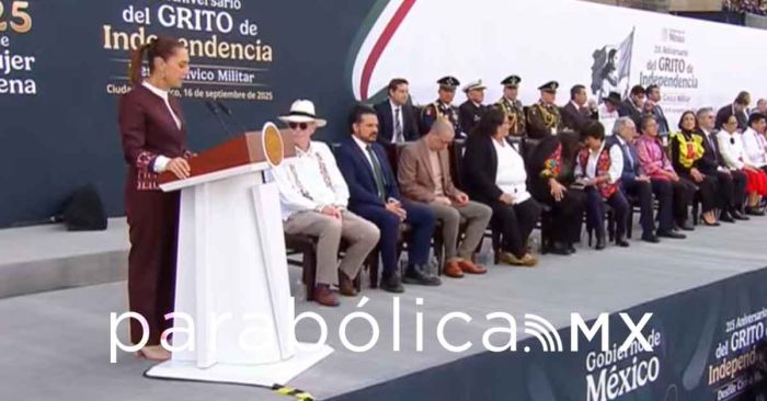 Repudia Sheinbaum intentona injerencista en su discurso por el Desfile Cívico Militar