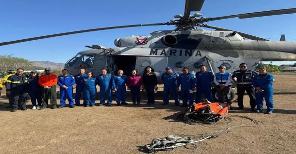 Combaten incendios con helicópteros MI-17 en SLP y Nayarit