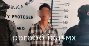 Detiene a presunto ladrón de motocicletas en San Pedro Cholula