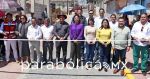 Entrega ayuntamiento de Cuautlancingo obra terminada en San Lorenzo Almecatla