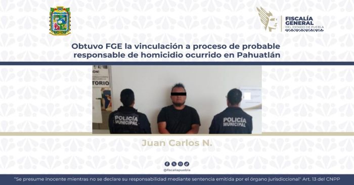 Detienen a Juan Carlos N. es acusado por homicidio