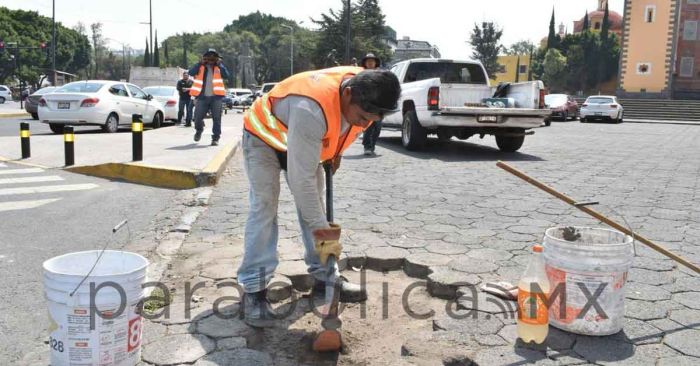 Realizan jornada de mantenimiento en bulevar 5 de mayo