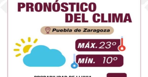 Se prevén ligeras lluvias al final de la tarde; se exhorta a reducir exposición solar