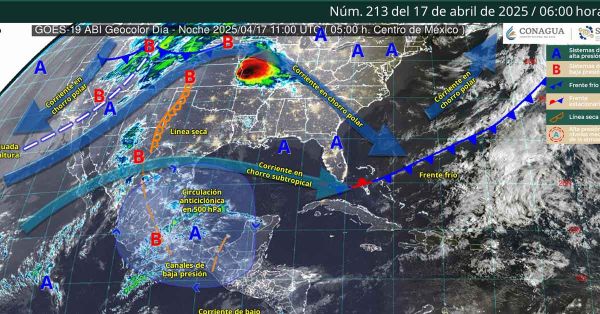 Tendrá México vientos fuertes al Norte y onda de calor al Sureste: SMN