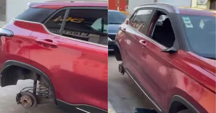 Roban autopartes durante el Carnaval de Huejotzingo