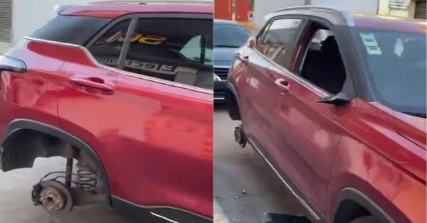 Roban autopartes durante el Carnaval de Huejotzingo