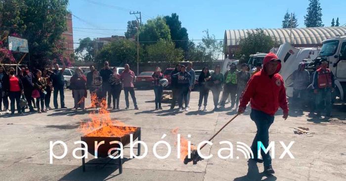 Imparten Bomberos de Cuautlancingo curso gratuito de brigadas multifuncionales